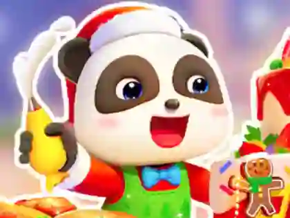 Gra Jigsaw Puzzle: Baby Panda Christmas Chef w Internecie