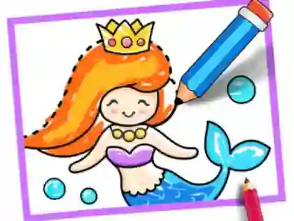 Gra Toddler Drawing: Mermaid w Internecie