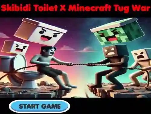 Gra Skibidi Toilet X Minecraft Tug War w Internecie