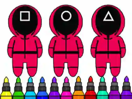 Gra Coloring Book: Squid Game Mask w Internecie
