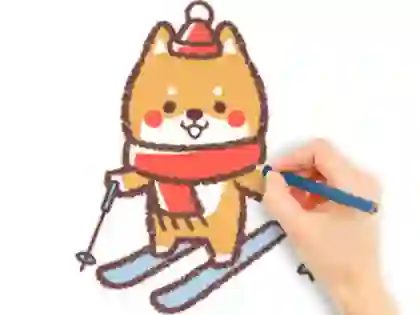 Gra Coloring Book: Skiing Puppy w Internecie