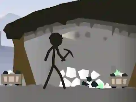Gra Stickman Mining Simulator w Internecie