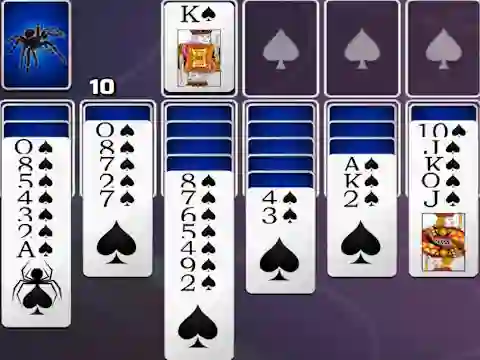 Gra Spades Spider Solitaire w Internecie