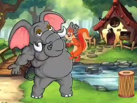 Gra Squirrel Trapped To Giant Elephant w Internecie