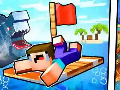Gra Noob Raft: Ocean Survival w Internecie