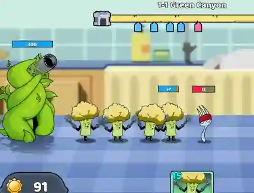 Gra Food Castle Tower Defense w Internecie