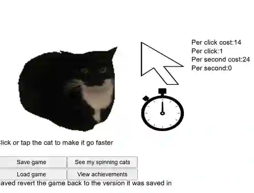 Gra Spinning Cat Clicker w Internecie