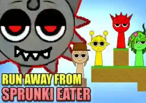 Gra Run Away From Sprunki Eater w Internecie
