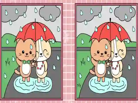 Gra Spot the Differences Cute Kittens w Internecie
