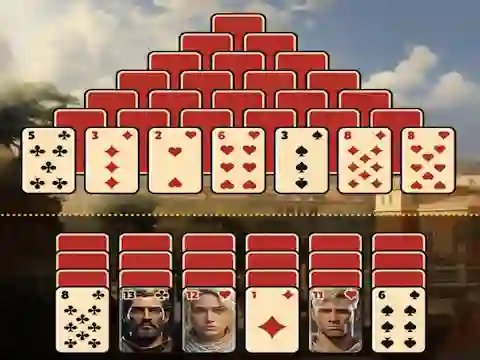 Gra Pyramid Solitaire Ancient Rome w Internecie