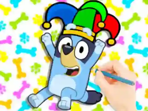 Gra Coloring Book: Clown Bluey w Internecie