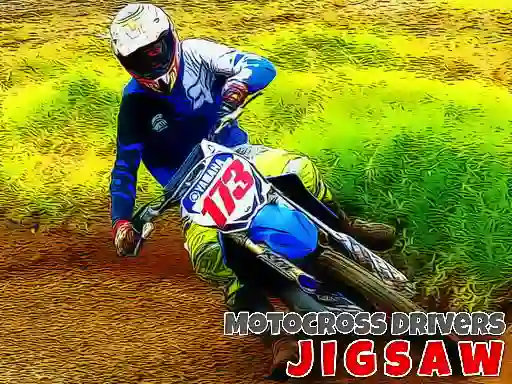 Gra Motocross Drivers Jigsaw w Internecie