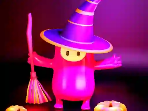 Gra Fall Guys Halloween Puzzle w Internecie