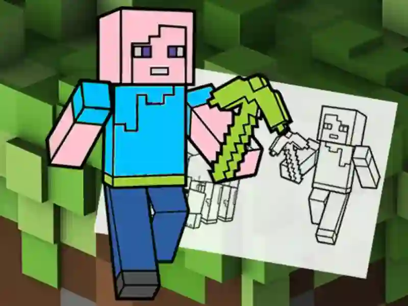 Gra Minecraft Fun Coloring Book w Internecie