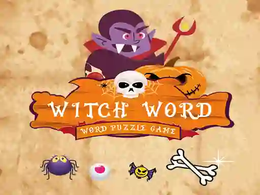 Gra Witch Word Halloween Puzzel Game w Internecie