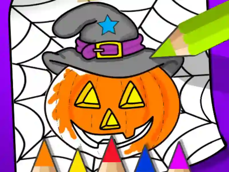 Gra Halloween Coloring Book w Internecie