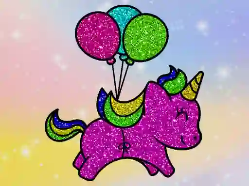 Gra Coloring Book Glittered Unicorns w Internecie