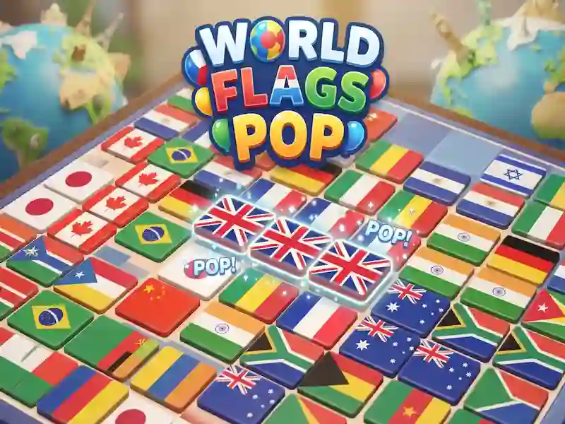 Gra World Flags Pop w Internecie