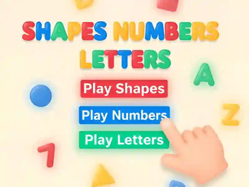 Gra Shapes Numbers Letters w Internecie