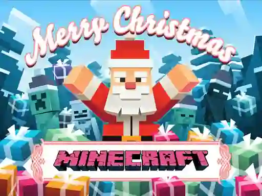 Gra MineCraft Christmas Jigsaw Puzzle w Internecie