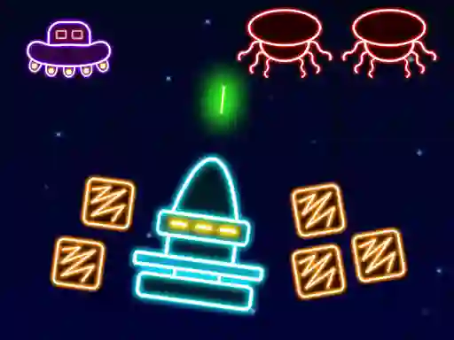 Gra Neon Invaders w Internecie