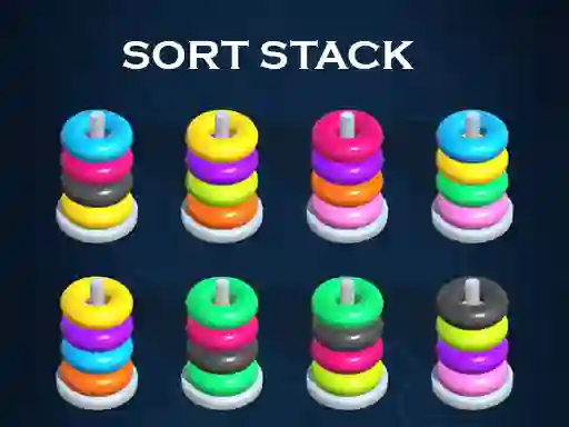 Gra Sort Stack color Hoop Game w Internecie