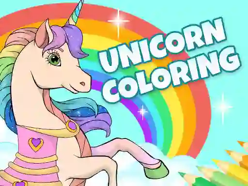 Gra Unicorn Dress Up Coloring Book w Internecie