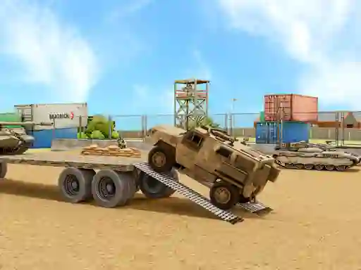 Gra Us Army Car Games Truck Driving w Internecie