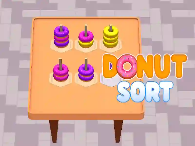 Gra Donut Sort w Internecie