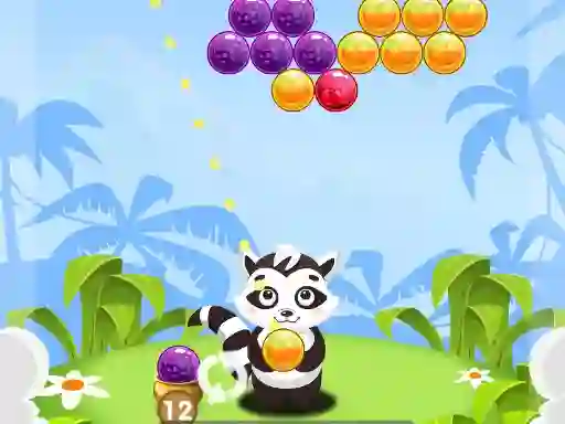Gra Bubble Shooter Raccoon w Internecie