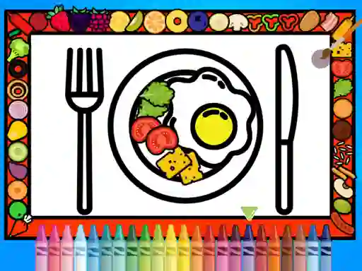 Gra Color and Decorate Dinner Plate w Internecie