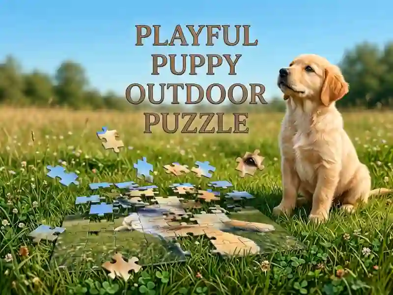 Gra Playful Puppy Outdoor Puzzle w Internecie