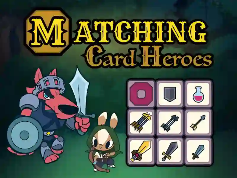 Gra Matching Card Heroes w Internecie