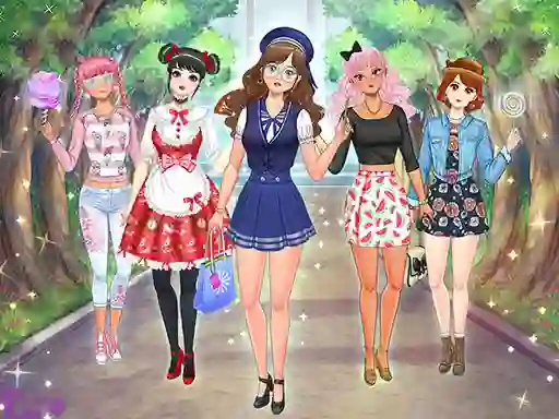 Gra High School Anime Dress Up w Internecie