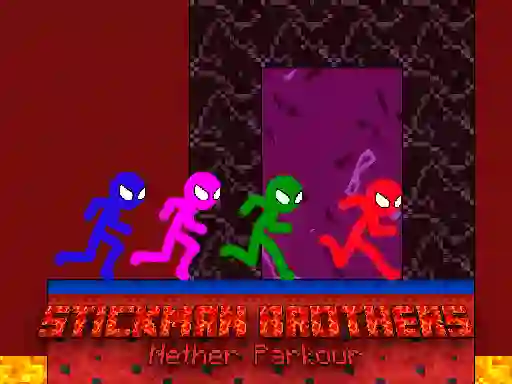 Gra Stickman Brothers Nether Parkour w Internecie