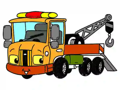 Gra Tow Trucks Coloring w Internecie