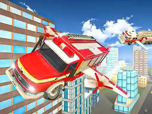 Gra Flying Fire Truck Driving Sim w Internecie