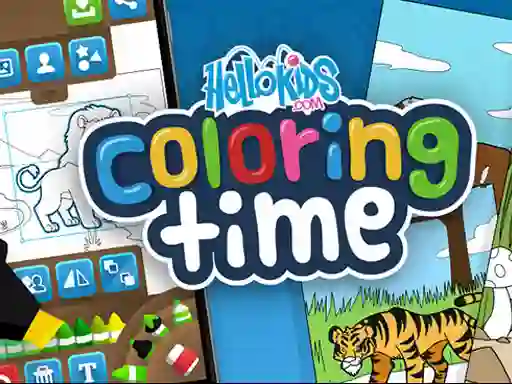 Gra Hello kids Coloring Time w Internecie