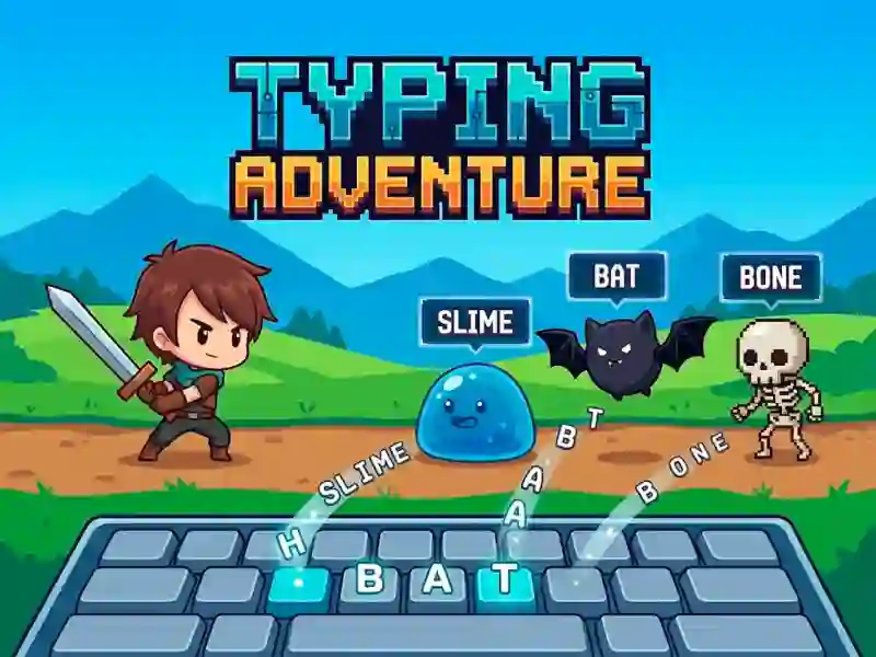 Gra Typing Adventure w Internecie