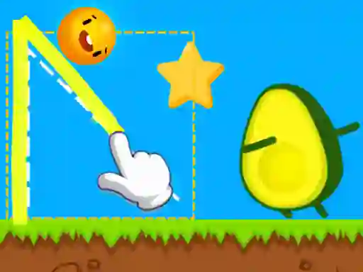 Gra Where's My Avocado Draw Lines w Internecie