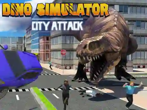 Gra Dino Simulator City Attack w Internecie