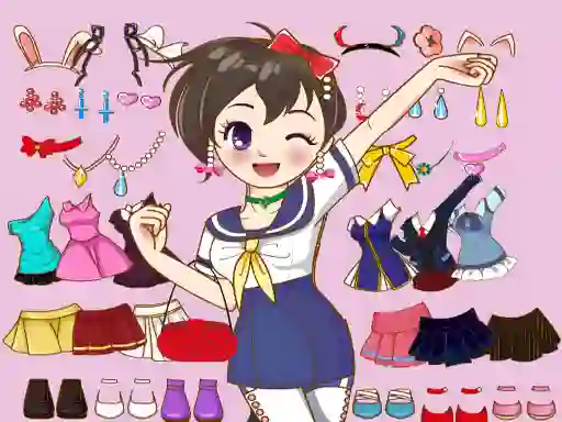 Gra Anime Dress Up Mania w Internecie