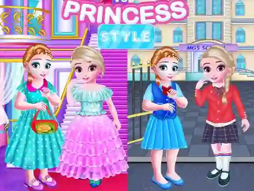 Gra Little Girls School vs Princess Style w Internecie