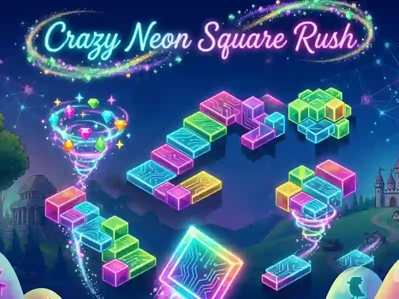 Gra Crazy Neon Square Rush w Internecie