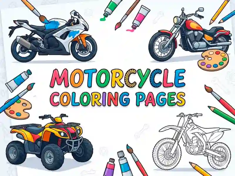 Gra Motorcycle Coloring Pages w Internecie