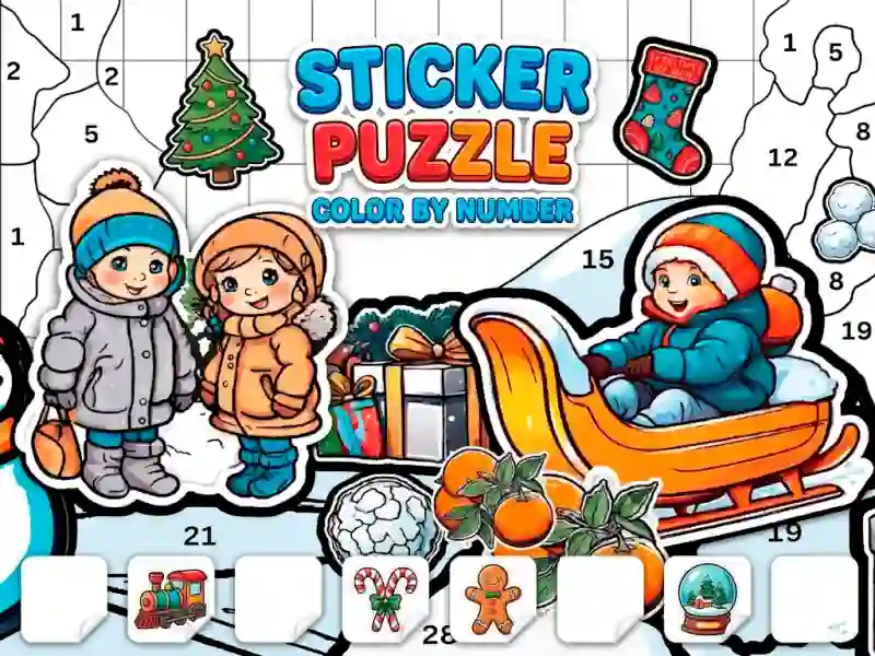Gra Sticker Book Puzzle: Color By Number w Internecie