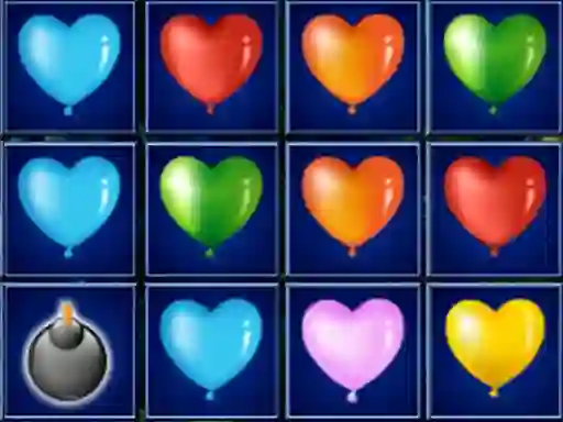Gra Heart Balloons Block Collapse w Internecie