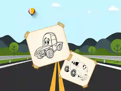 Gra Funny Cars For Kids Coloring w Internecie