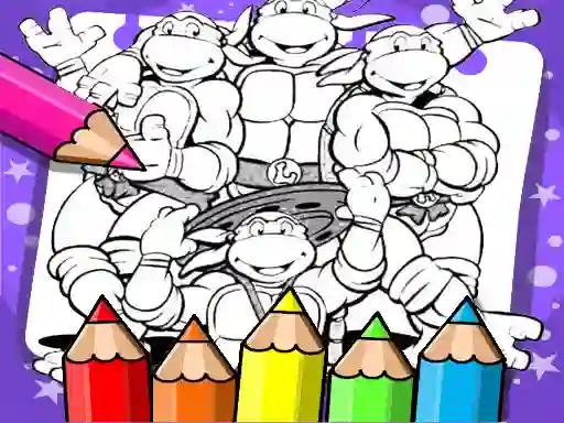 Gra Ninja Turtle Coloring Book w Internecie