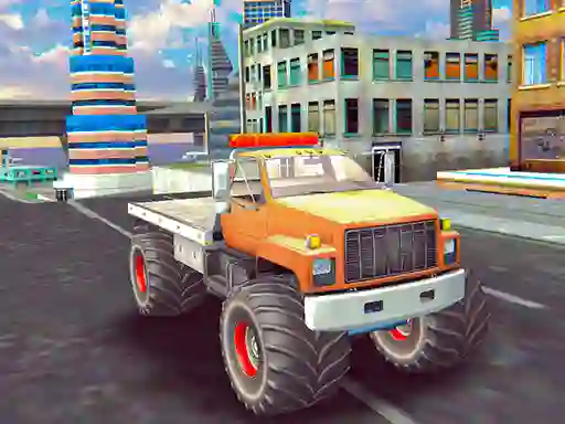 Gra Monster Truck Stunts Free Jeep Racing w Internecie